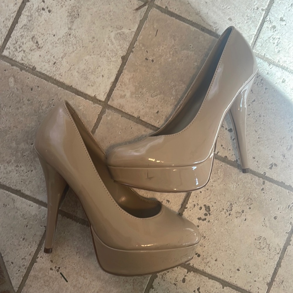 Nude high heels